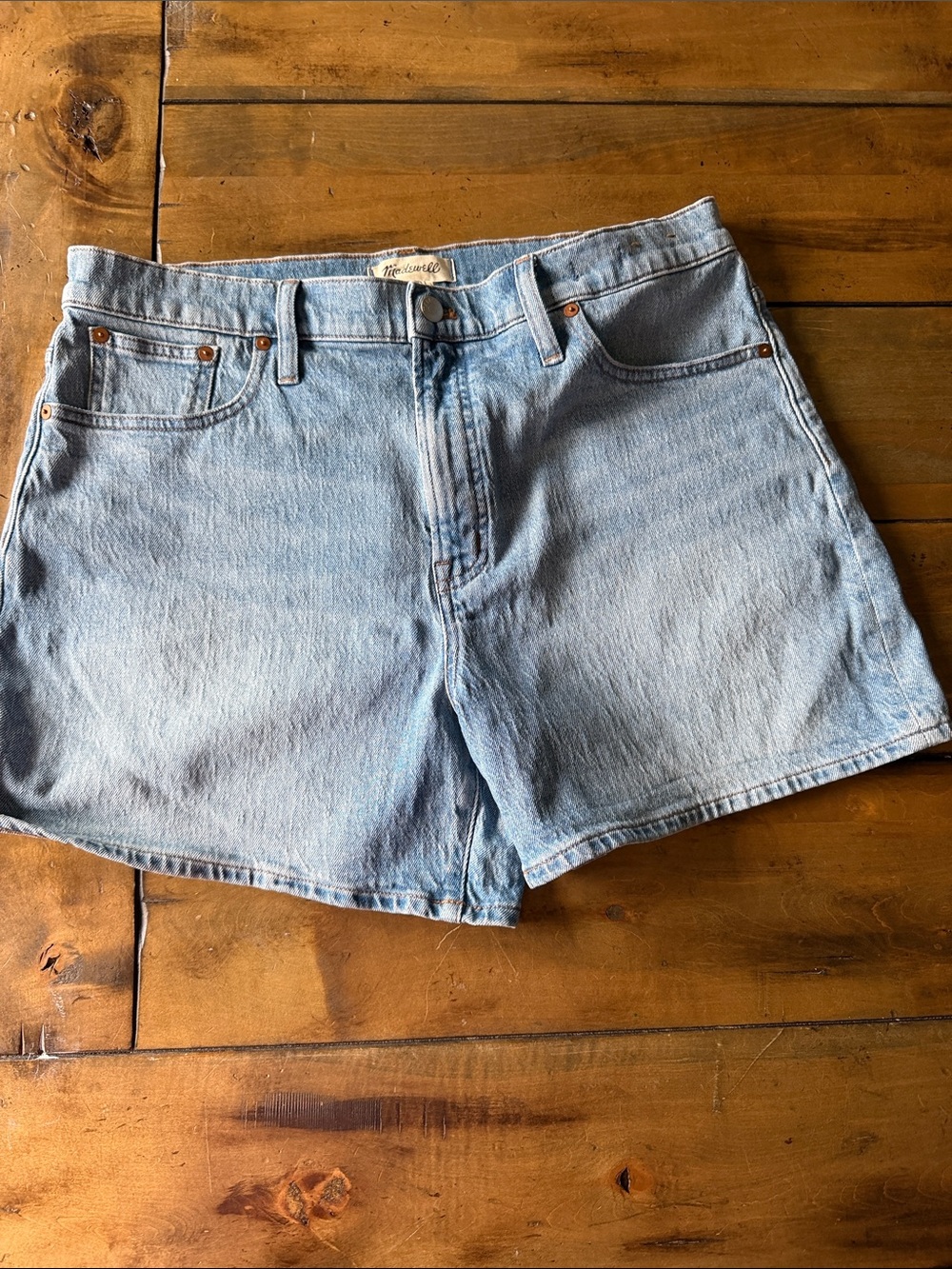 Madewell Light Blue Vintage-Style Denim Shorts